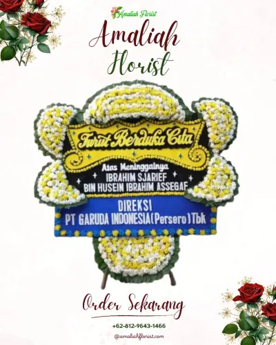 Papan Bunga Duka di Sudirman Grand Ballroom Bandung